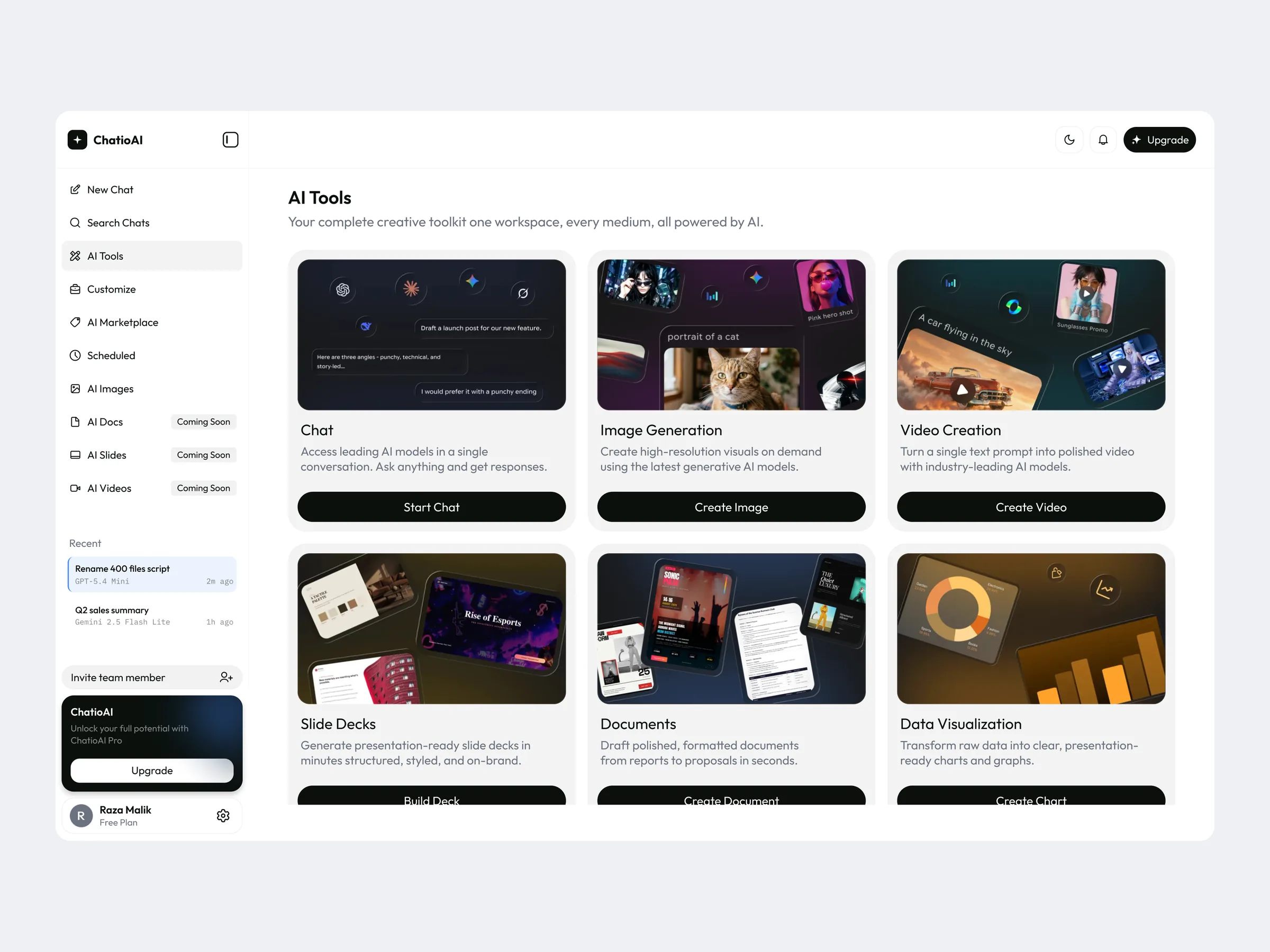 AI Tools: every medium in one workspace